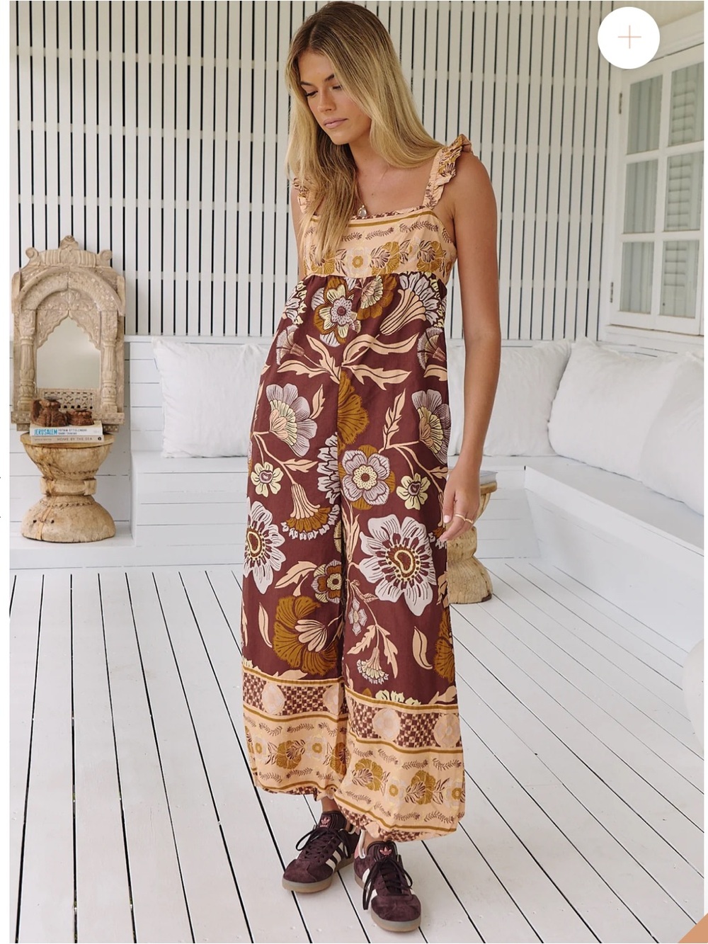 NWOT FREE PEOPLE Bali Albright Jumpsuit size L